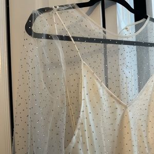 Zara sparkle slip dress